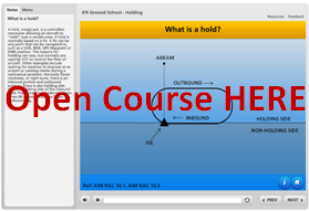 IFR Ground School - Holding - Screenshot - Open Course